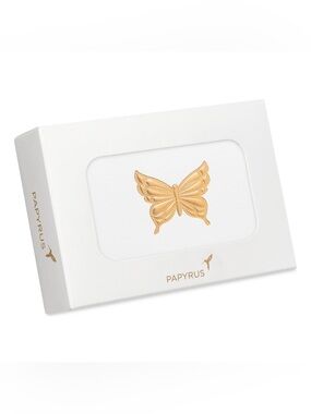 🆕Papyrus Gold Butterfly Stationery Set